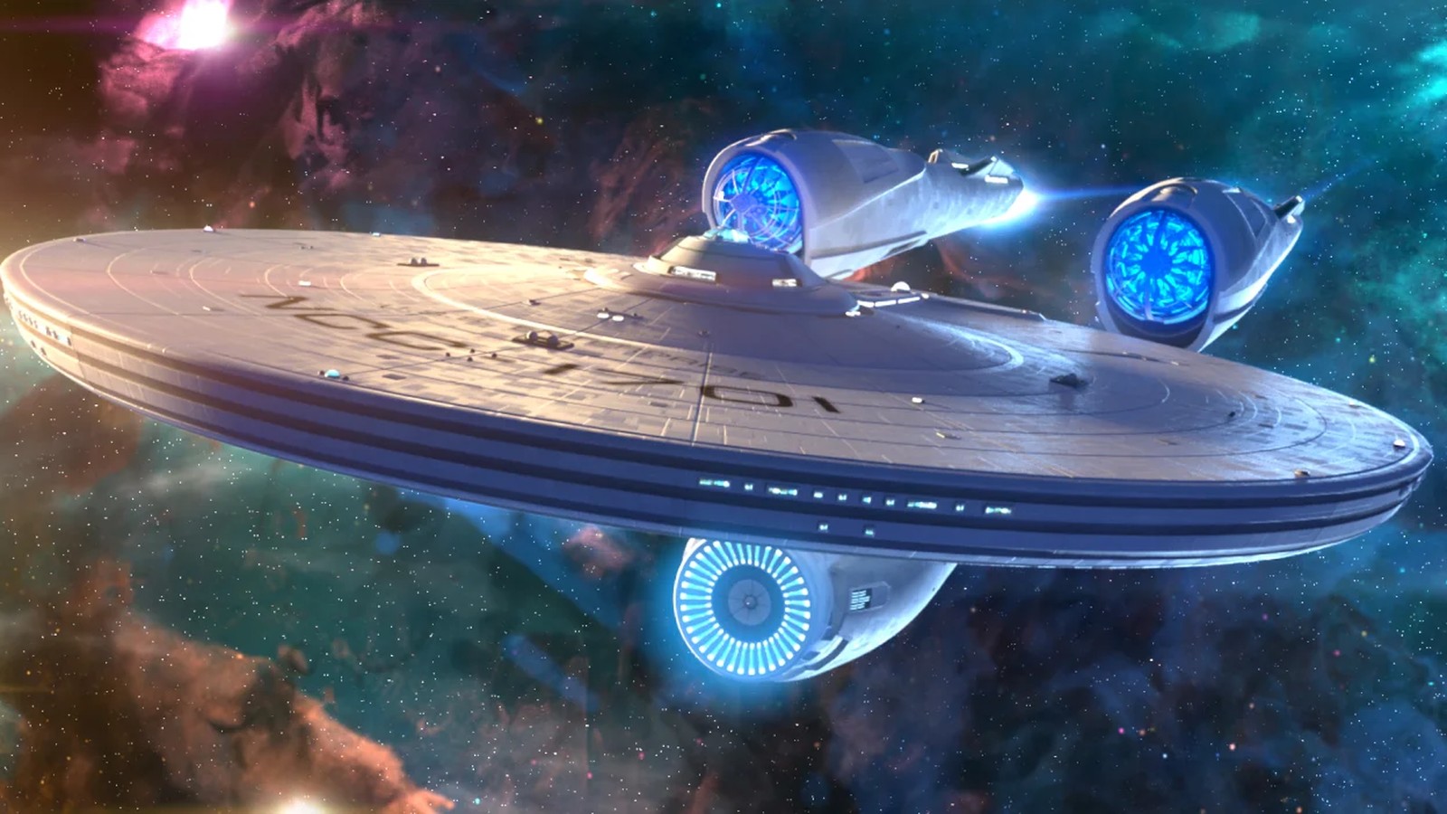 USS Enterprise NCC-1701 in deep space